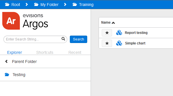 Folder structure: Root -> My Folder -> Sample DataBlocks